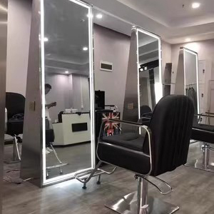 Silla de peluquería hidráulica negra de lujo, silla de peluquería y salón de belleza, silla de peluquería, equipo de salón, muebles - Product Image 2