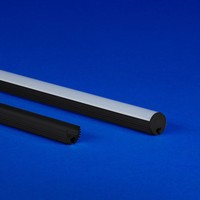 Profilé LED léger en aluminium pour bande LED, canal LED suspendu, profilé rond en aluminium pour LED commerciales