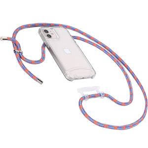 Corde détachable fronde Lasso clair couverture mobile <span class=keywords><strong>cordon</strong></span> chaîne épaule cou collier bandoulière lanière sangle téléphone étui pour <span class=keywords><strong>iPhone</strong></span> - Product Image 1