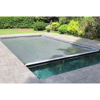 Couverture de Piscine Automatique Électrique en PVC Anti-UV Résistante à l'Usure avec Enrouleur