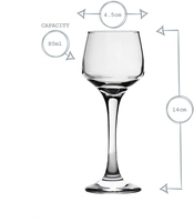 Verre à dégustation de luxe transparent à long pied 80 ml – Mini-verres personnalisés pour vin rouge et champagne