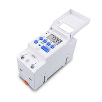 TOMZN Nouveau type de relais minuterie numérique programmable hebdomadaire 7 jours sur rail DIN 2 fils AC 220V 230V 12V 24V 48V 16A