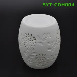 Elektrischer Keramik ölbrenner aus weißem Porzellan