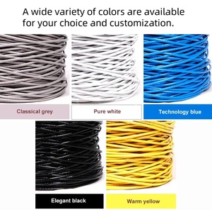 Cables <span class=keywords><strong>de</strong></span> Comunicación <span class=keywords><strong>de</strong></span> Cobre para Redes, Revestimiento <span class=keywords><strong>de</strong></span> PVC para Telecomunicaciones, para Redes Internas, Cable LAN, Cable Cat6 - Product Image 4