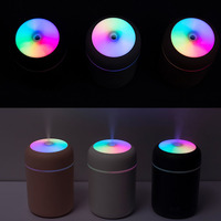 Humidificateur d'air ultrasonique diffuseur d'huile essentielle d'arôme 300ml USB brumisateur frais aromathérapie avec lampe led colorée maison voiture