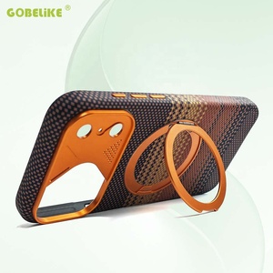 <span class=keywords><strong>เคส</strong></span> iPhone 17 Air/Pro Max แบบมีขาตั้ง ดีไซน์ดูดติดแน่น พร้อมวงแหวนแม่เหล็ก วัสดุคาร์บอนไฟเบอร์ - Product Image 6