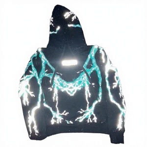 Custom Winter Heavyweight French Terry Knitted <b>Hoodie</b> Oversize <b>Thin</b> Hip Hop Casual Unisex Silk Screen Breathable Waterproof - Product Image 2