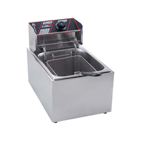 Friteuse à poulet - Appareil de cuisine compact argenté - Ustensile de cuisson - Four commercial - Friteuse numérique intelligente