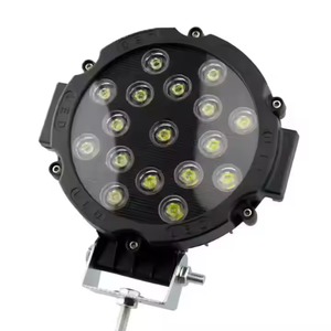 Accessoires de voiture 12V, 51W LED, 6000 lumens, rechargeable, projecteur de travail à faisceau large de 7 pouces pour camion, moto, SUV, VTT - Product Image 4