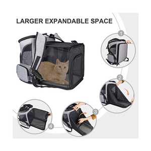 Breathable Mesh <b>Pet</b> <b>Backpack</b> - Foldable Portable <b>Carrier</b> for Cats & Dogs Wholesale - Product Image 3