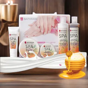 RTS Best Seller SPA Set Natural Hand Care Set Soak Scrub Loción Mascarilla Crema Cuidado DE LA PIEL Body Gift Set para niña