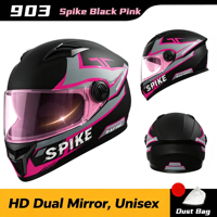 Casque intégral homologué DOT ECE 22.05, coque ABS, respirant, pour la moto, le patinage et les trajets quotidiens.