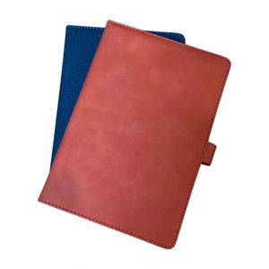 <b>Grid</b> Classmate Customizable Kraft Paper Hard Cover PU Leather <b>Notebook</b> with Custom Color A4 Size 120 Sheets for School - Product Image 4