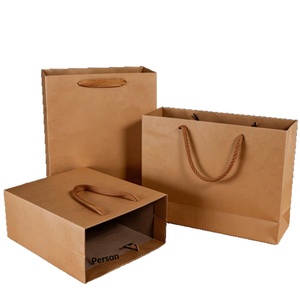 Sacs en papier kraft personnalisés pour café, thé et produits de boulangerie à emporter – Pochettes à poignée épaissie, petites quantités - Product Image 1