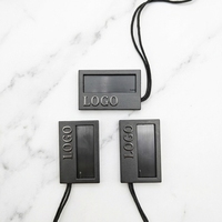 Étiquette en feuille d'or estampée à chaud, étiquette suspendue recyclée, étiquette de haute qualité OEM personnalisée pour marque privée, avec cordon en nylon scellé pour bijoux et montres