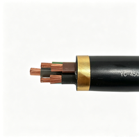 Cable de Alimentación Portátil con Revestimiento de Goma YC IP54, Conductor de Cobre Flexible, Sección Transversal de 1.0-400 mm, para Grúas Torre y Sitios de Minería