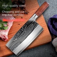 Couteau de cuisine chinois, hachoir ménager, coupe-viande tranchant, spécial chef, hachoir en acier inoxydable, couteau double usage