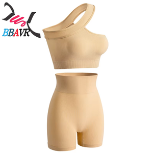 Ensembles d'entraînement pour femmes, ensembles deux pièces pour femmes, ensembles de sport d'été sans couture côtelés à taille haute, soutien-gorge de sport court, ensembles de yoga pour la gym - Product Image 4