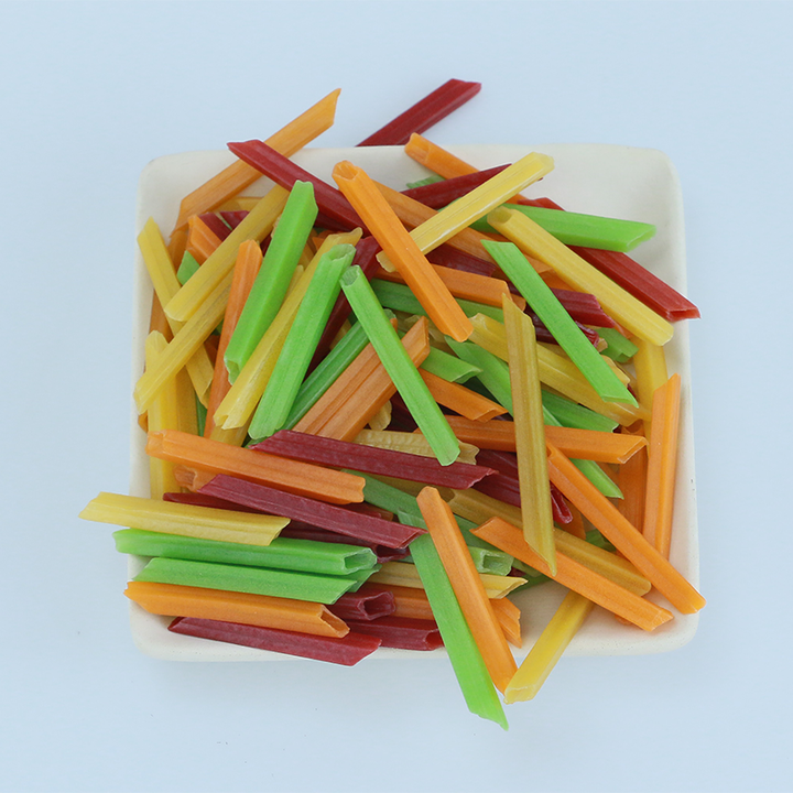 Wholesale of the Latest Flavors of Colorful Square Tube Snacks Semi-Finished Products Wholesale of the Latest Flavors of Colorful Square Tube Snacks Semi-Finished Products