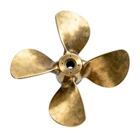 Servicio de Mecanizado de Hélices para Barcos, Hélice Marina Personalizada de Aleación de Latón/Cobre de 36 Pulgadas, 3 Aspas, Fabricación por Electroerosión por Hilo