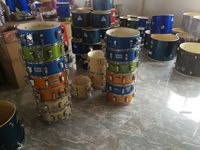Aiersi Adult 5 Pcs Drum Set Professional Musical Instrument Custom logo Colourful Wood Shell Orff Cheap Factory Price China