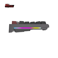 Teclado Mecánico para Juegos Royal Kludge RK R87, Retroiluminación RGB, Teclado con Cable para Computadora, Interruptores Rojos, Teclas Tailandesas