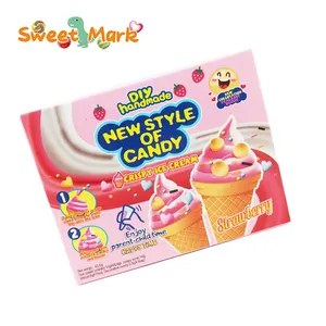 新来者零食冰淇淋形状饼干和甜硬糖