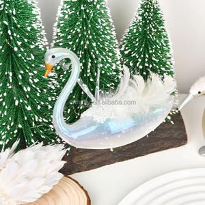 Wholesale Custom Made <b>Glass</b> Hand Blown Figurine Christmas <b>Ornaments</b> Personalized Hand Painted Bird <b>Ornament</b> Xmas Tree Decoration - Product Image 4