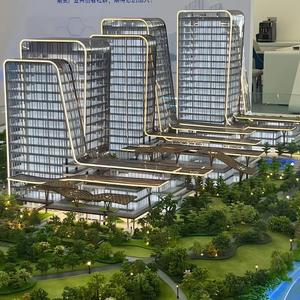 Modello in Scala 1:100 di Edifici Commerciali, Uffici e Centri Commerciali, Miniatura 3D Personalizzata di Proprietà Immobiliari - Product Image 3