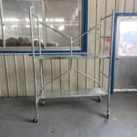 Échafaudage de plate-forme d'escalier mobile en métal pliable polyvalent de chantier de construction de sécurité de conception européenne