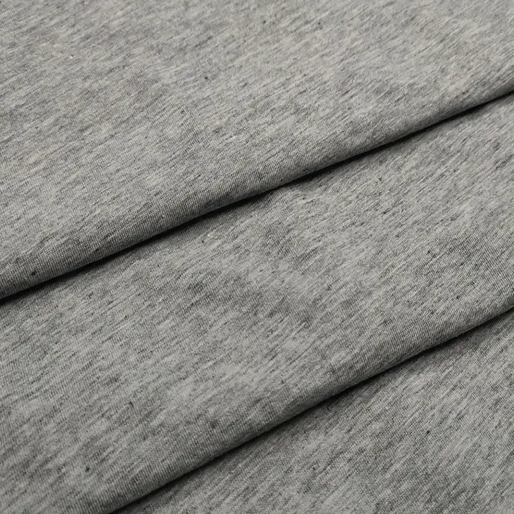New Design style hemp cotton modified cotton-single jersey hemp fabric for T-shirt