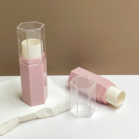 Tube hexagonal vide de 6g avec capuchon transparent pour blush, déodorant solide, stick de protection solaire – Matériau d'emballage cosmétique