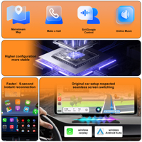 Adaptateur CarPlay sans fil intelligent TENOVA Factory WiFi 5.8GHz 5.0 USB-C filaire vers sans fil, connexion automatique instantanée pour iPhone