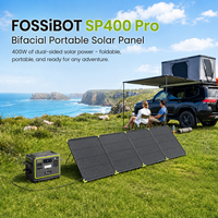 Kit de panneaux solaires pliables ultra-efficaces 400W, 25% d'efficacité, monocristallin, IP67, chargeur solaire portable pour station d'alimentation