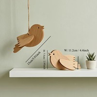 Puzzle d'oiseaux en bois écologique vierge pour la décoration intérieure et le graffiti