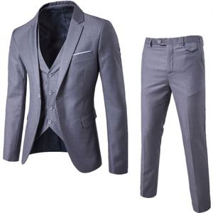 2025 New Three-piece Jacket + Vest + Trousers Slim Suit Groom Groomsmen Wedding Dress Leisure Suit Men's Suit Jacket Slim Fit - Product Image 3