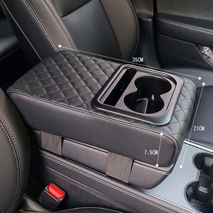 Multifunctional PVC Car Armrest Pad Easy Installation Universal Vehicle Armrest <b>Cushion</b> Popular Style - Product Image 5