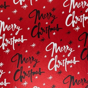 Merry Christmas Snowman Snowflake <b>Pattern</b> Red Metallized Virgin Gift Wrap <b>Paper</b> Roll Double Side Recyclable Digital Printing - Product Image 5