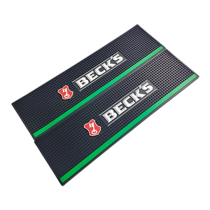 Custom Logo Silicone PVC Bar Mat Spill Pad Pub <b>Beer</b> Rail Mat Drip Tray Non Slip Counter Mat <b>Coaster</b> Placemat Bartender Mat - Product Image 2