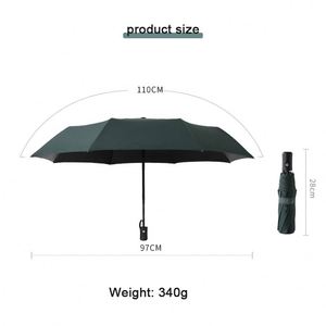 Parapluie pliant automatique personnalisé pour couples, idéal pour les voyages en extérieur, protection solaire et pluie, avec logo - Product Image 3