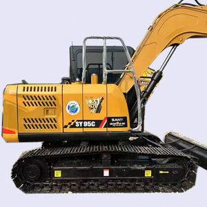 Mini-excavatrice SANY SY95C modèle 2022 d'occasion, matériel de construction et d'exploitation minière, certifiée CE Chine, dotée de moteur, pompe et motoréducteur, 9,5 tonnes - Product Image 1