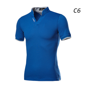 Summer Wine <strong>Red</strong> Polo <strong>Shirt</strong> Short Sleeve Solid Color Simple Business Golf Fashion Elastic Spot <strong>Men</strong> Short Sleeve <strong>Shirt</strong> 269 - Product Image 6