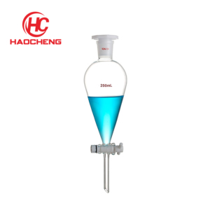 <span class=keywords><strong>Entonnoir</strong></span> de distribution de séparation huile-liquide en verre borosilicaté PTFE <span class=keywords><strong>à</strong></span> <span class=keywords><strong>piston</strong></span> de laboratoire personnalisé en gros - Product Image 2