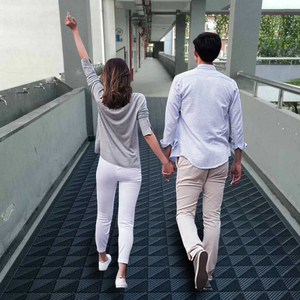 Hersteller langlebige Eingangstürmatte Rutschfeste Schmutzfalle Stoßmatte Autolast-Lager-Bodenmatte für Garage - Product Image 3