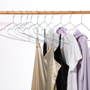 Non-slip Coated Laundry <b>Hanger</b> Pink Metal <b>Hanger</b> for Dormitory Home Clothes Rack Dry and Wet Dual-purpose Adult - Product Image 4