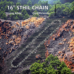 DTWB2-0007 16インチ3/8【56セクション28ブレード】高品質合金チェーンスティールチェーンソー用効率的な切断 - Product Image 2