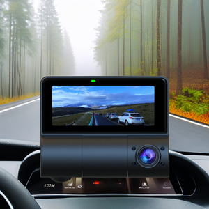 1080P Full HD xe hộp đen Ba máy ảnh <span class=keywords><strong>Car</strong></span> <span class=keywords><strong>DVR</strong></span> 3 ống kính chiếu hậu Dash Cam Xe Video <span class=keywords><strong>Recorder</strong></span> với 170 <span class=keywords><strong>g</strong></span>óc rộng - Product Image 2