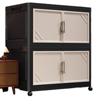 Mueble de Almacenamiento Multifuncional Plegable de Plástico Moderno de 5 Niveles para Sala de Estar, Cocina, Dormitorio, Bebés, Sin Instalación