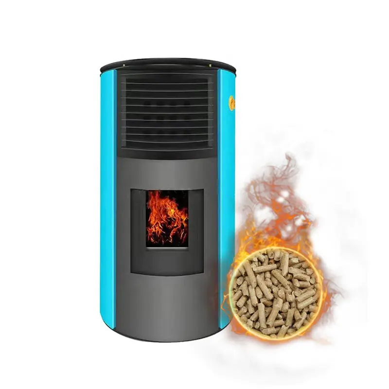 Pellet de combustível para uso doméstico, mais novo tipo de aquecedor de ar de pellets para lareira