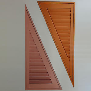 Индивидуальные квадратные/прямоугольные деревянные горизонтальные современные вентиляционные жалюзи | Прочная энергосберегающая эффективность вентиляции - Product Image 3